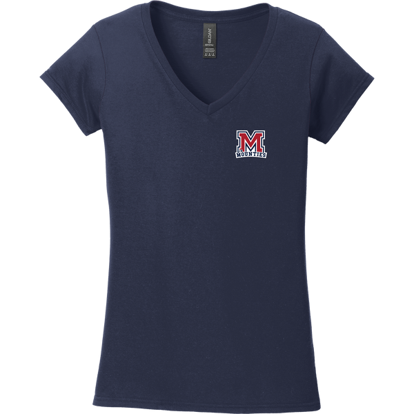 Jr. Mounties Softstyle Ladies Fit V-Neck T-Shirt