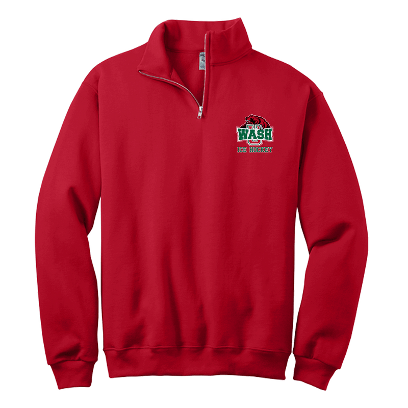 Wash U NuBlend 1/4-Zip Cadet Collar Sweatshirt