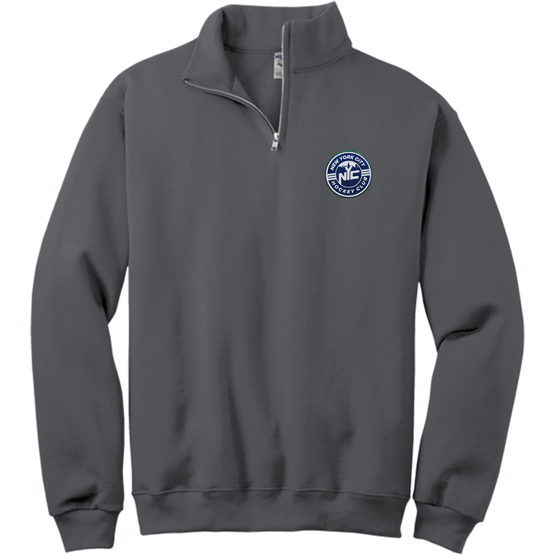 NYC Hockey Club NuBlend 1/4-Zip Cadet Collar Sweatshirt