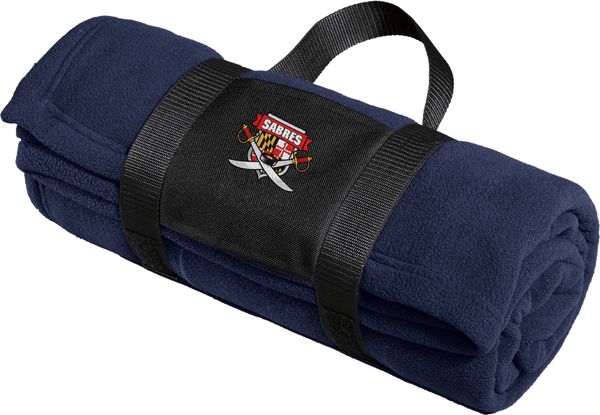 SOMD Sabres Fleece Blanket with Carrying Strap