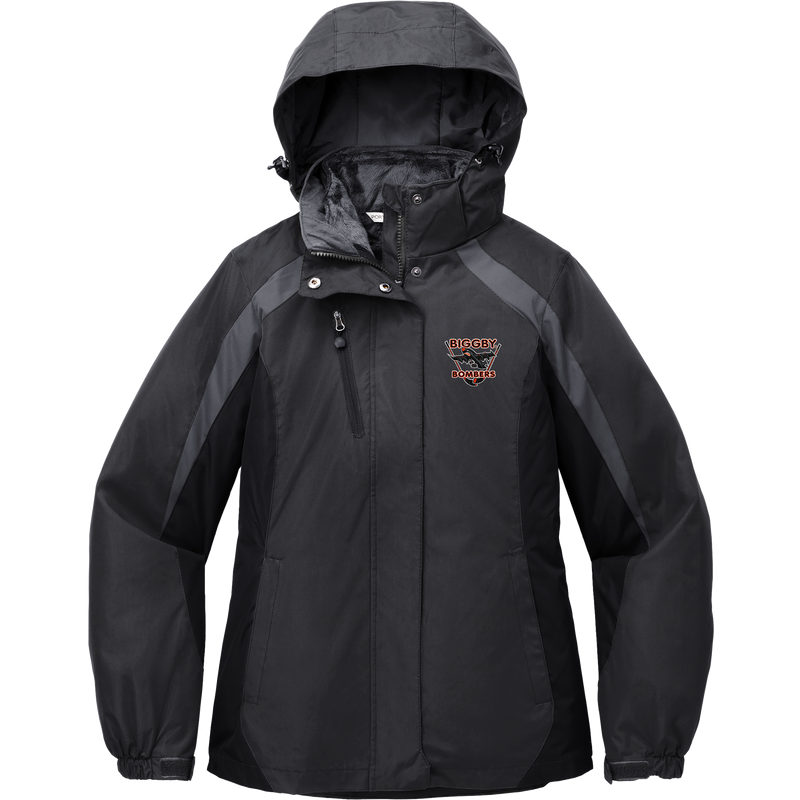 Biggby Bombers Ladies Colorblock 3-in-1 Jacket