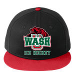 Wash U New Era Flat Bill Snapback Cap