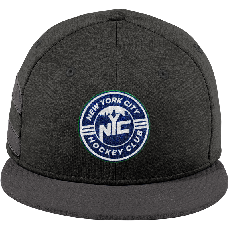 NYC Hockey Club New Era Shadow Heather Striped Flat Bill Snapback Cap