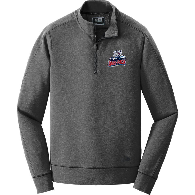 CT Wolfpack South New Era Tri-Blend Fleece 1/4-Zip Pullover