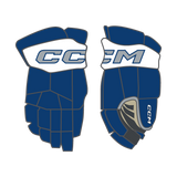 NJ Jets CCM 85C Custom Gloves Junior