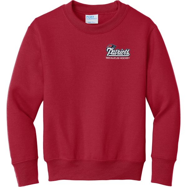 Secaucus Patriots Youth Core Fleece Crewneck Sweatshirt