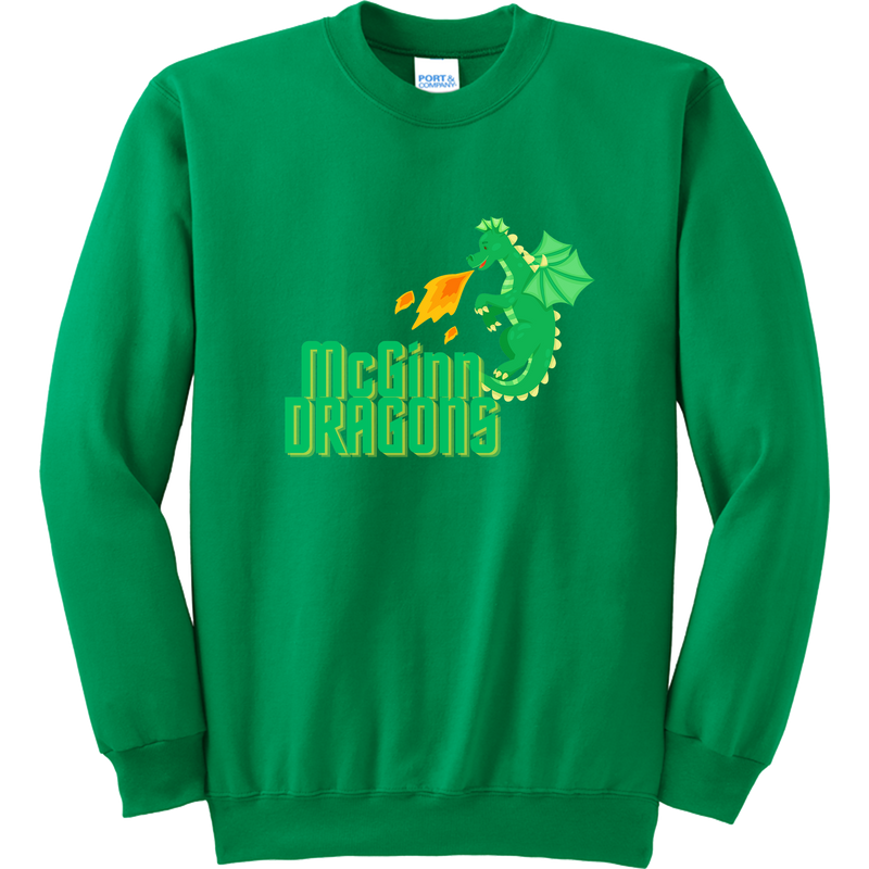 McGinn Elementary 'Dragon' Essential Fleece Crewneck Sweatshirt
