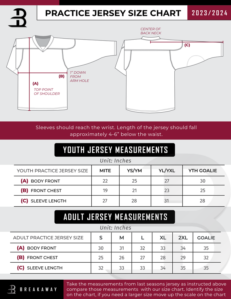 VSK Selects Youth Goalie Practice Jersey - White