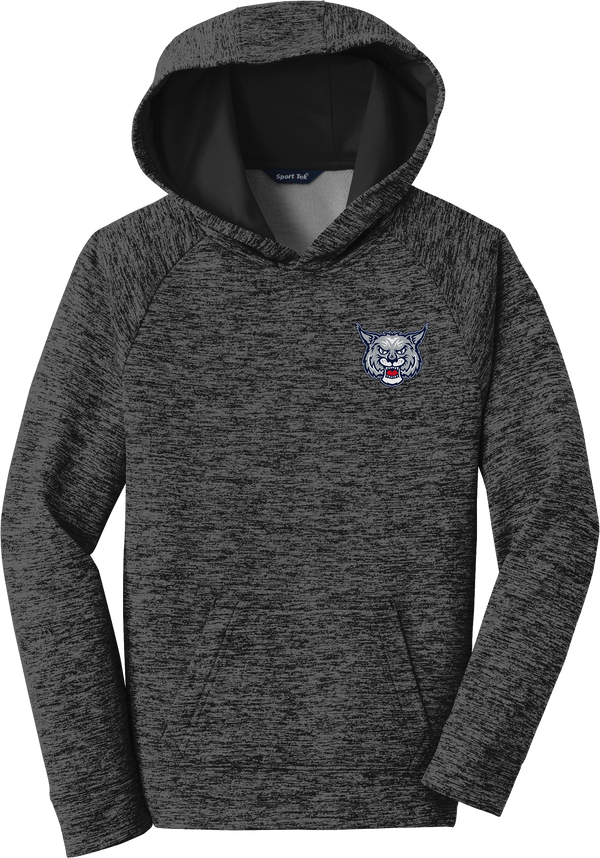 CT Bobcats Youth PosiCharge Electric Heather Fleece Hooded Pullover