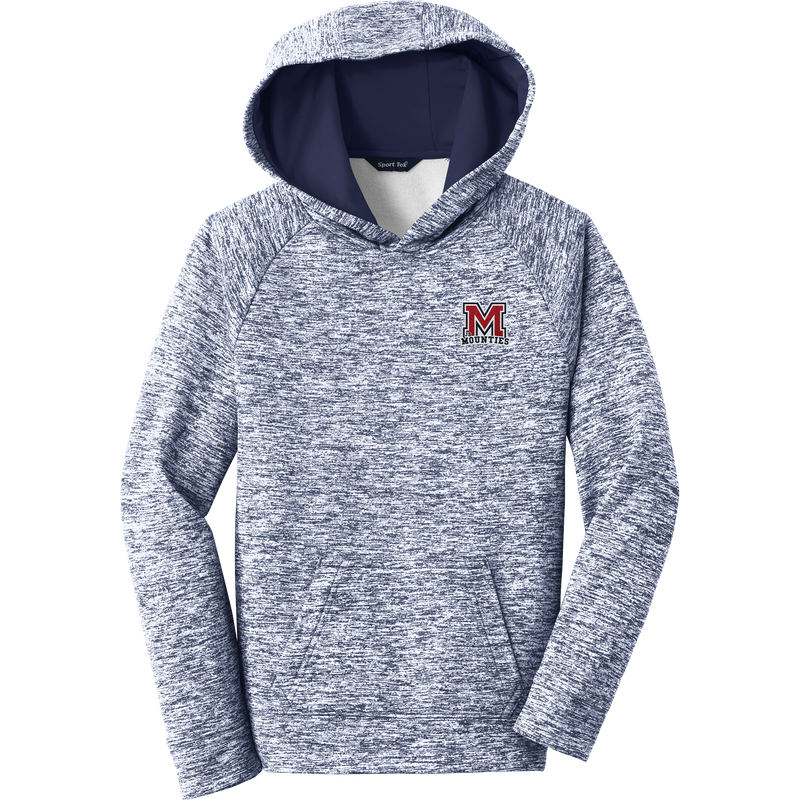 Jr. Mounties Youth PosiCharge Electric Heather Fleece Hooded Pullover