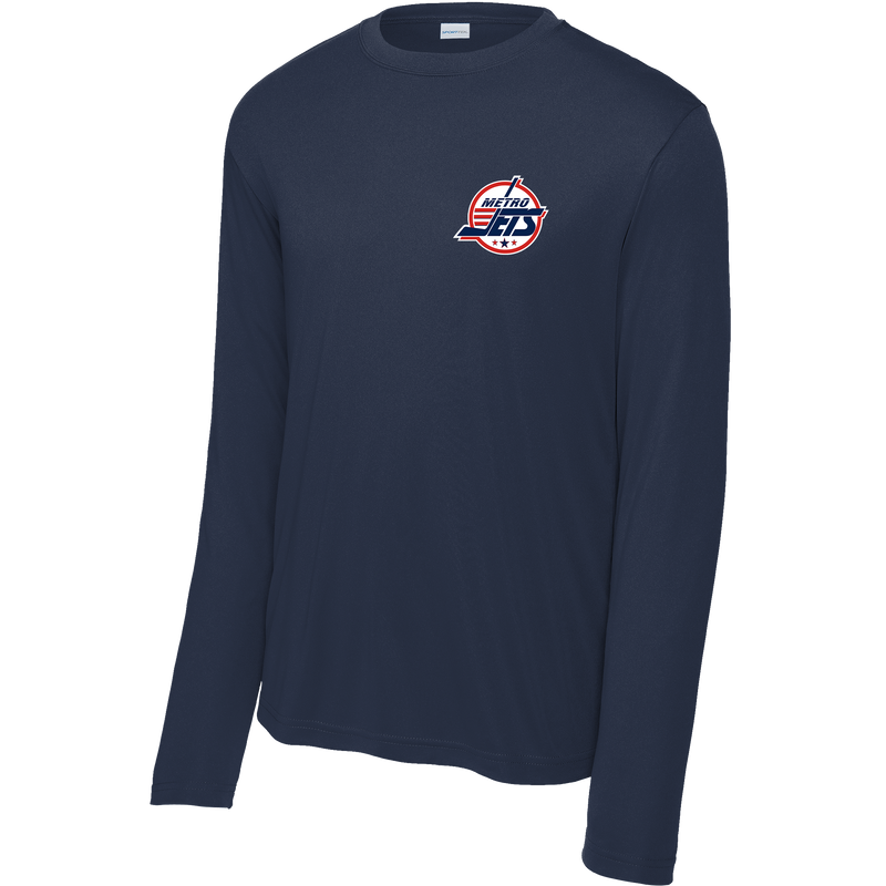 Metro Jets Youth Long Sleeve PosiCharge Competitor Tee