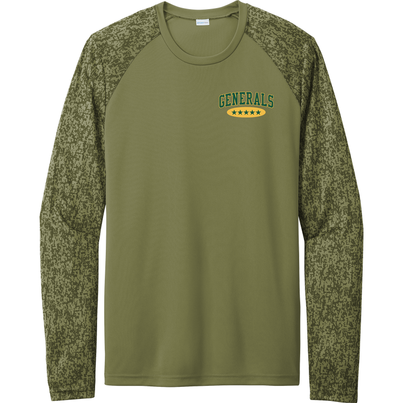 Red Bank Generals Long Sleeve Digi Camo Tee